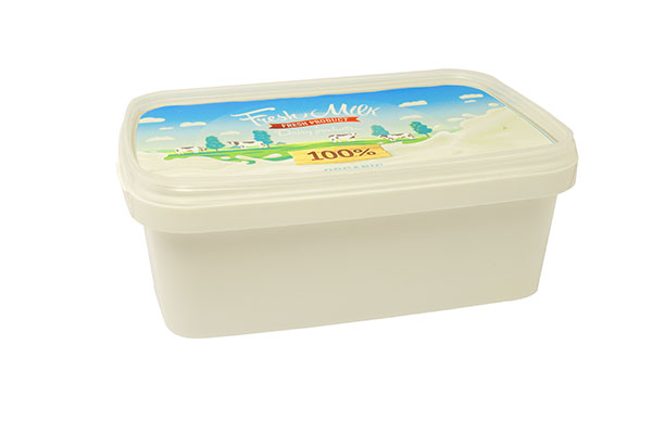 IML Etiketli plastik Yoğurt Ambalajı, Süzme Yoğurt Ambalajı, 1200cc/1350cc
